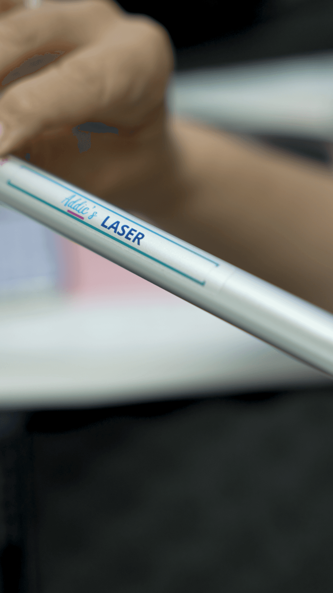 Gros plan sur l’appareil laser Addic